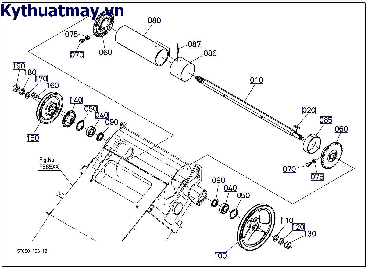 Trục truyền động ống dẫn từ VN11292 đến VN13681